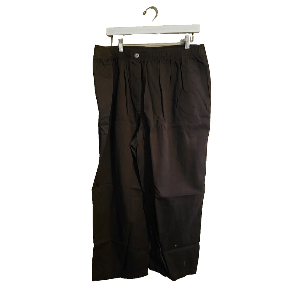 Woman Within Brown Straight Leg Classic Fit High Rise‎ Casual Pants Womans 22WP